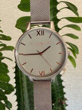 Olivia Burton Stainless Steel Watch - Silver & Rose Gold
